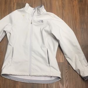 NorthFace Apex Off White Jacket-used condition